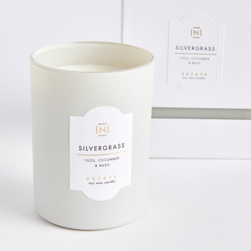 NAPA Home & Garden, ESTATE SOY WAX CANDLE SILVERGRASS,N3EC05