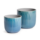 NAPA Home & Garden, ALBA POTS BLUE, SET OF 2,N3EN02BL