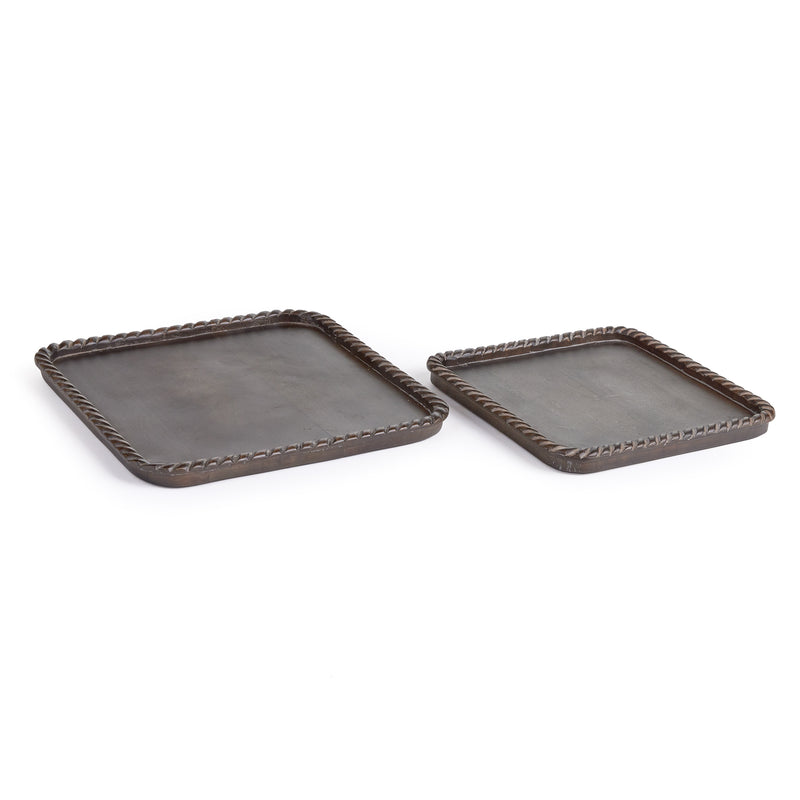 NAPA Home & Garden, LANGLEY SQUARE TRAYS, SET OF 2,N3EP14GY