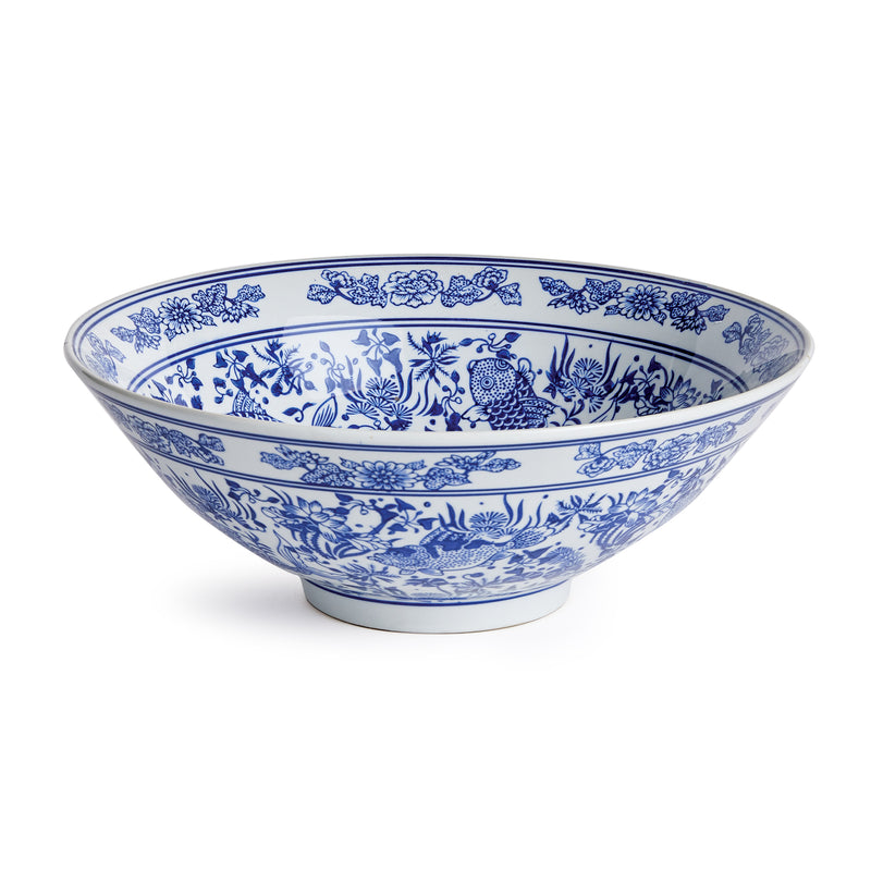NAPA Home & Garden, BARCLAY BUTERA DYNASTY KOI DECORATIVE BOWL,N3FG11