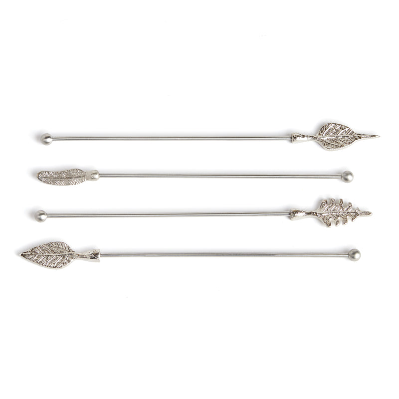 NAPA Home & Garden, LEAF SWIZZLE STICKS, SET OF 4,N3KP07SV