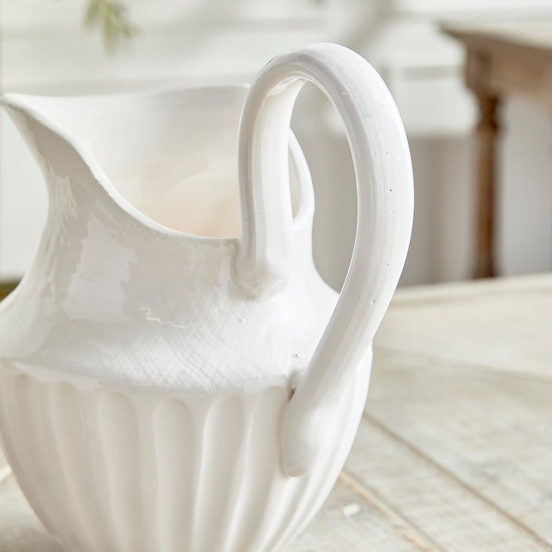 NAPA Home & Garden, CASCINA DECORATIVE PITCHER SMALL,N3MG33WH