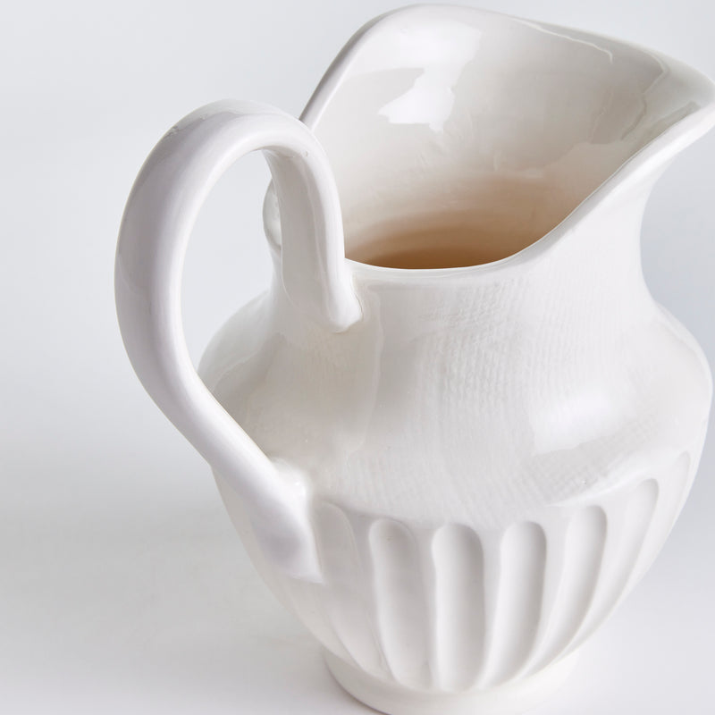 NAPA Home & Garden, CASCINA DECORATIVE PITCHER SMALL,N3MG33WH