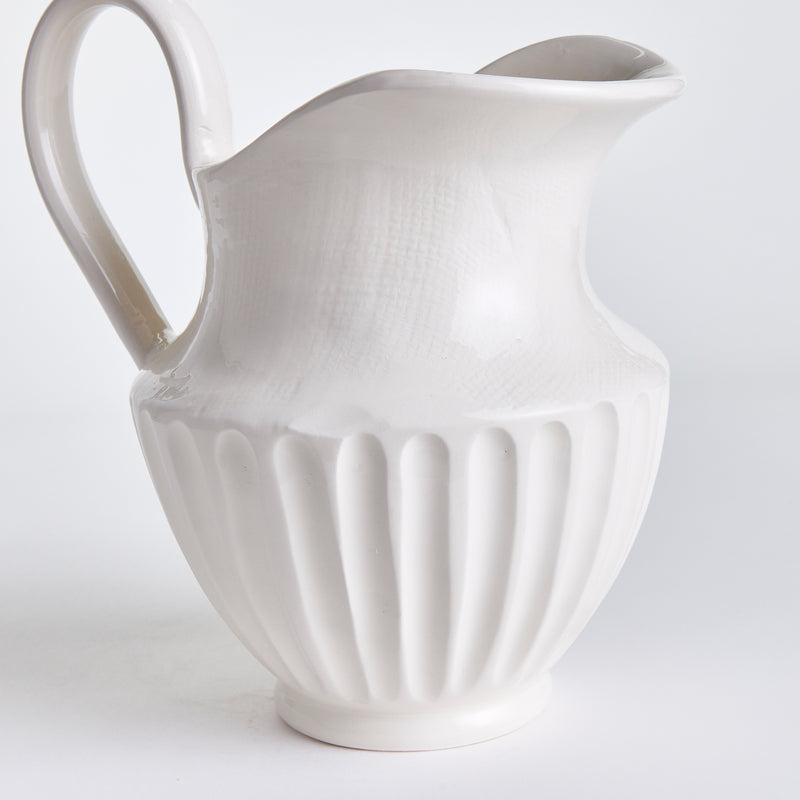 NAPA Home & Garden, CASCINA DECORATIVE PITCHER SMALL,N3MG33WH