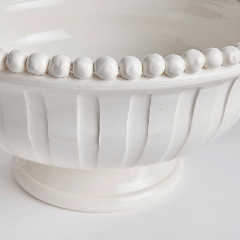 NAPA Home & Garden, COLETTA DECORATIVE FOOTED LOW BOWL,N3MP22WH