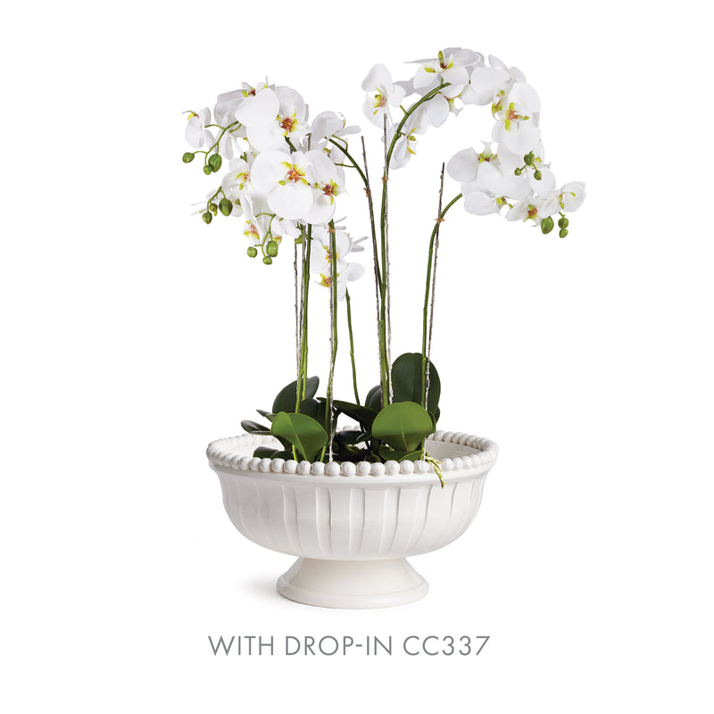 NAPA Home & Garden, COLETTA DECORATIVE FOOTED LOW BOWL,N3MP22WH