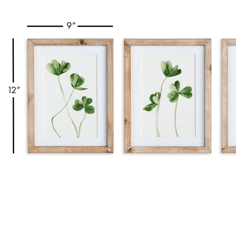 NAPA Home & Garden, CLOVER CUTTINGS PETITE PRINTS, SET OF 3,N3NH33