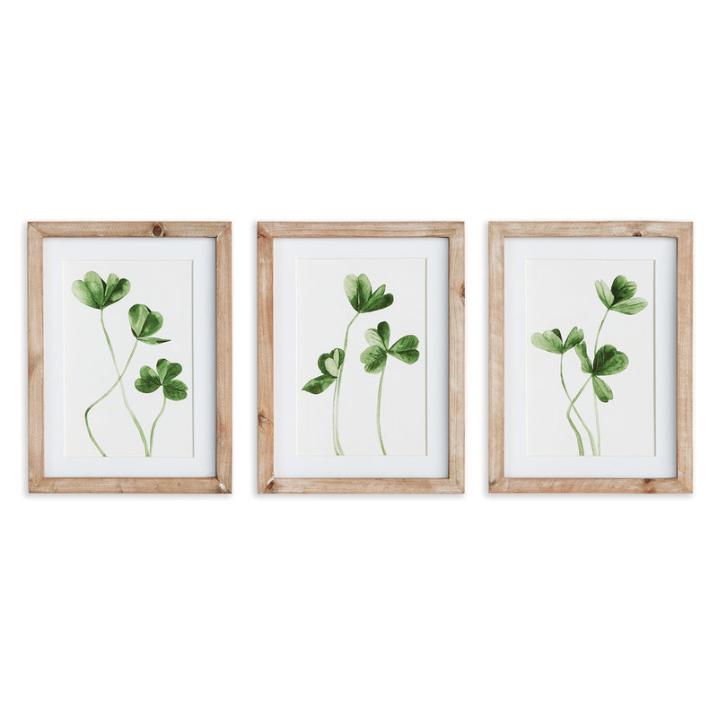 NAPA Home & Garden, CLOVER CUTTINGS PETITE PRINTS, SET OF 3,N3NH33