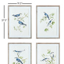 NAPA Home & Garden, BLUE BIRDS PRINTS, SET OF 4,N3NH35