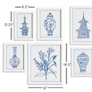 NAPA Home & Garden, CHINOISERIE GALLERY, SET OF 8,N3NH44