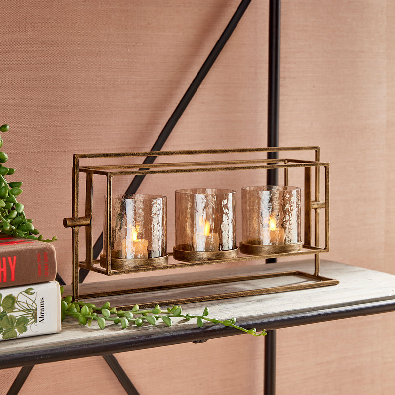NAPA Home & Garden, WESLEY 3-CANDLE HURRICANE,N3SE12