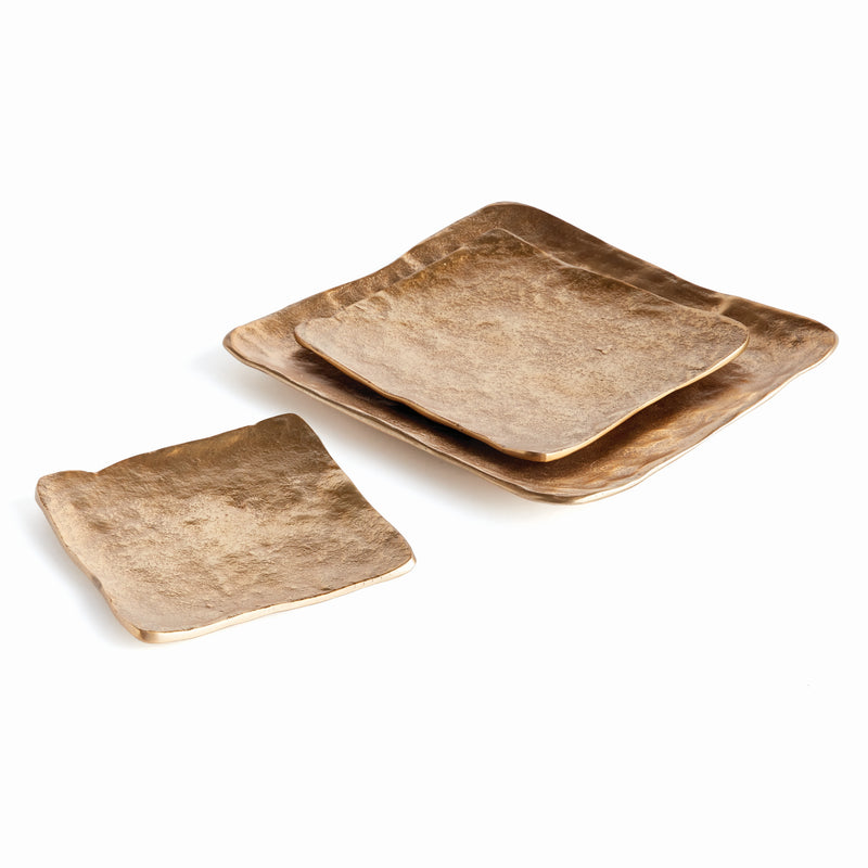 NAPA Home & Garden, IMANI DECORATIVE SQUARE TRAYS, SET OF 3,N4DK17