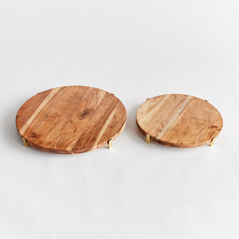 NAPA Home & Garden, CHERIE ROUND SERVING BOARDS, SET OF 2,N4ES03