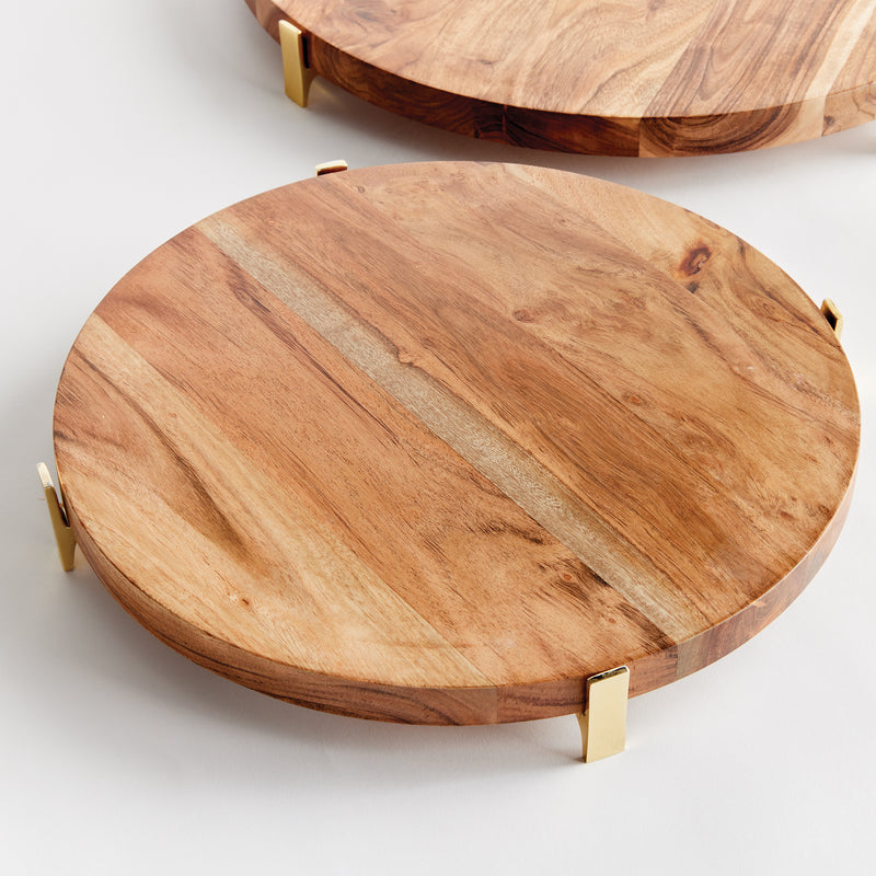 NAPA Home & Garden, CHERIE ROUND SERVING BOARDS, SET OF 2,N4ES03