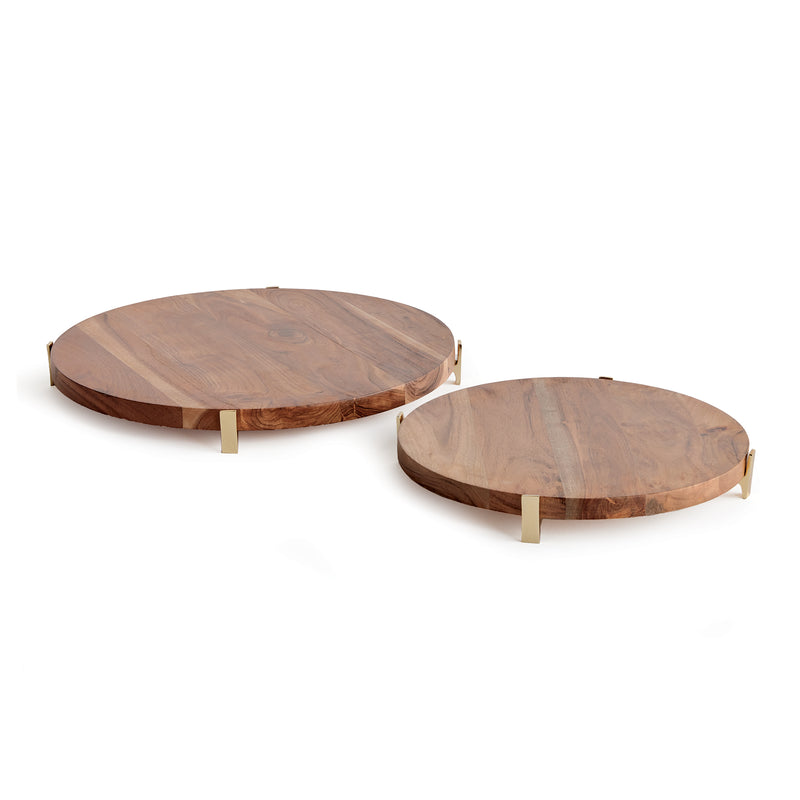 NAPA Home & Garden, CHERIE ROUND SERVING BOARDS, SET OF 2,N4ES03