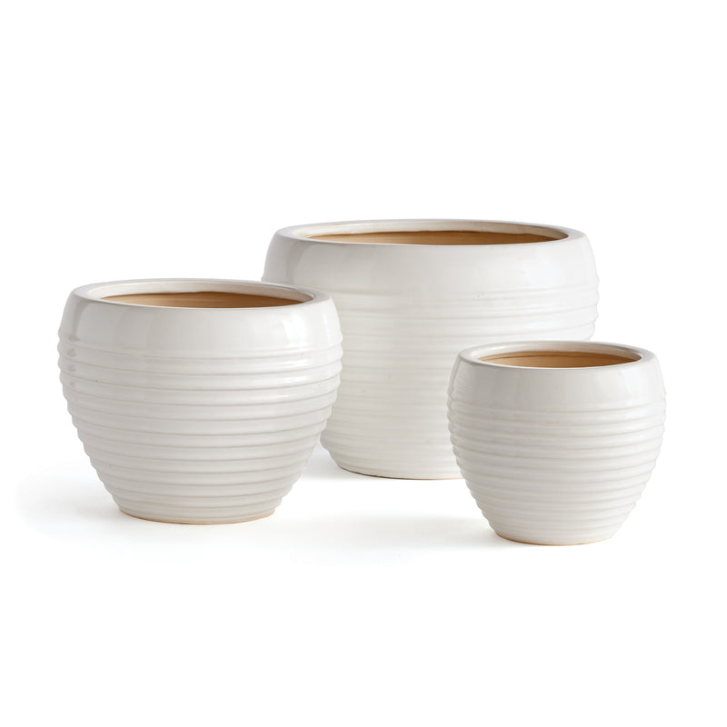 NAPA Home & Garden, SERENITY POTS, SET OF 3,N4SR08WH