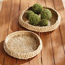NAPA Home & Garden, ABACA FRENCH BRAIDED TRAYS, SET OF 2