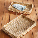 NAPA Home & Garden, ABACA FRENCH BRAIDED TRAYS, SET OF 2
