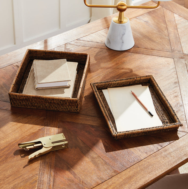 NAPA Home & Garden, BURMA RATTAN LIDDED LETTER BOX