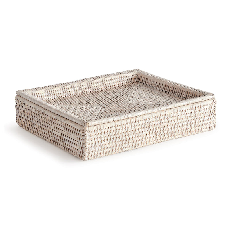 NAPA Home & Garden, BURMA RATTAN LIDDED LETTER BOX