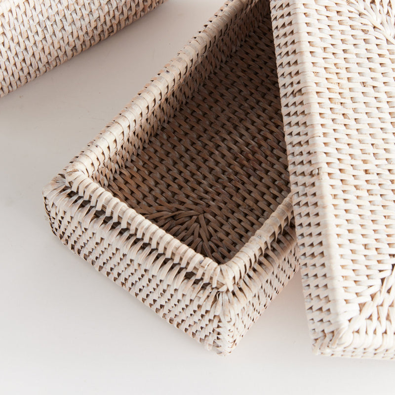 NAPA Home & Garden, Burma Rattan Rectangular Lidded Boxes Collection