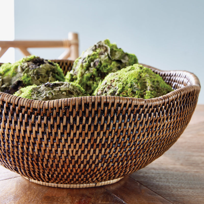NAPA Home & Garden, Burma Rattan Scalloped Edge Bowl Collection