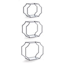 NAPA Home & Garden, HUDSON MIRRORED WALL SHELVES, SET OF 3,N4TY201BK