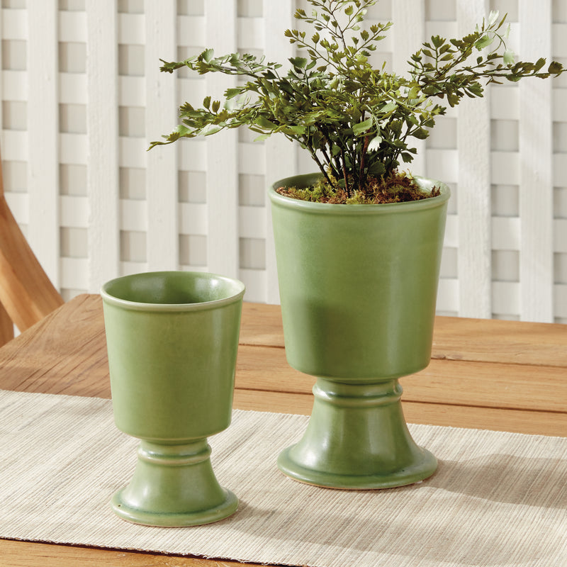 NAPA Home & Garden, KELCY FOOTED CACHEPOTS, SET OF 2,N5CH19GR