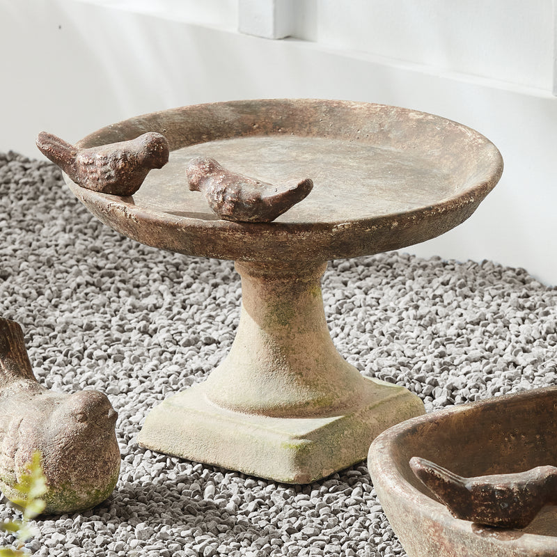 NAPA Home & Garden, WEATHERED GARDEN BIRD BATH,N5DG43