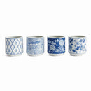 BARCLAY BUTERA DYNASTY MINI CYLINDER POTS, SET OF 4