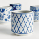 BARCLAY BUTERA DYNASTY MINI CYLINDER POTS, SET OF 4