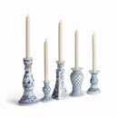 DYNASTY TAPER HOLDERS, SET OF 5