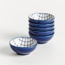 STRIA GRID DIP BOWLS, SET OF 6