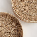 JULIET ABACA ROUND TRAYS, SET OF 2