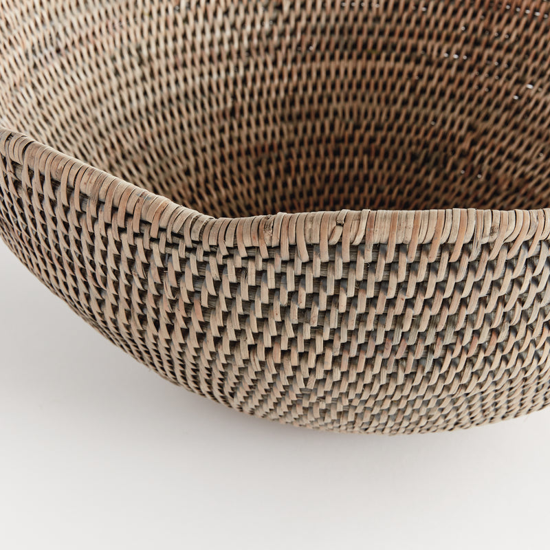 NAPA Home & Garden, BURMA RATTAN SCALLOPED EDGE BOWL LARGE,N5TN08GY