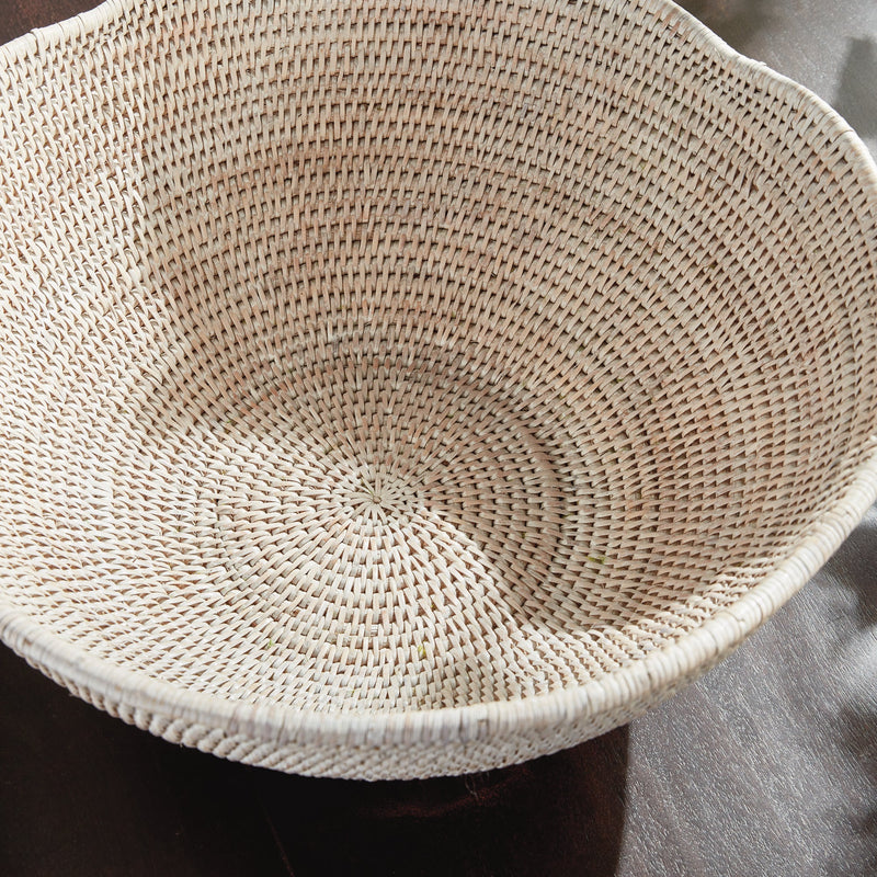 NAPA Home & Garden, BURMA RATTAN SCALLOPED EDGE BOWL