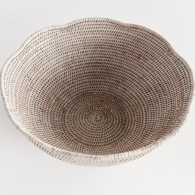 NAPA Home & Garden, BURMA RATTAN SCALLOPED EDGE BOWL