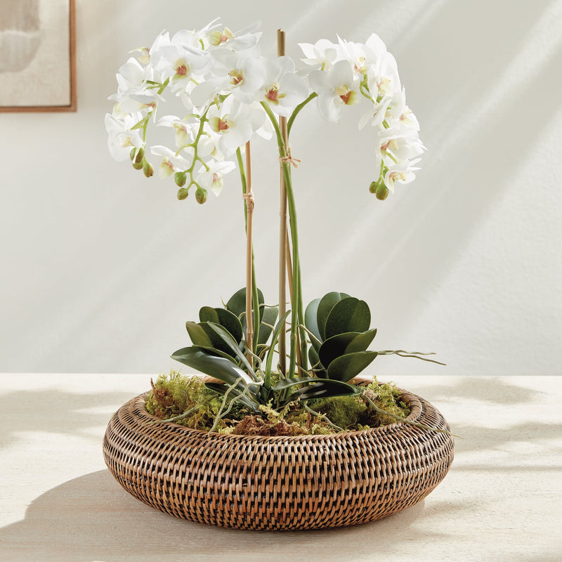 NAPA Home & Garden, BURMA RATTAN SHALLOW DISPLAY BOWLS