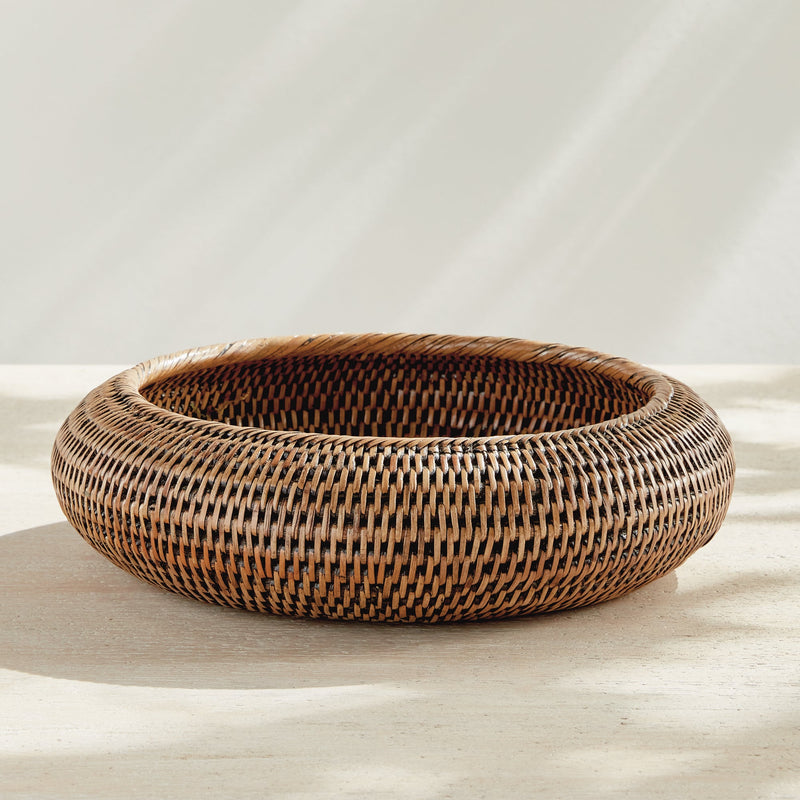 NAPA Home & Garden, BURMA RATTAN SHALLOW DISPLAY BOWLS