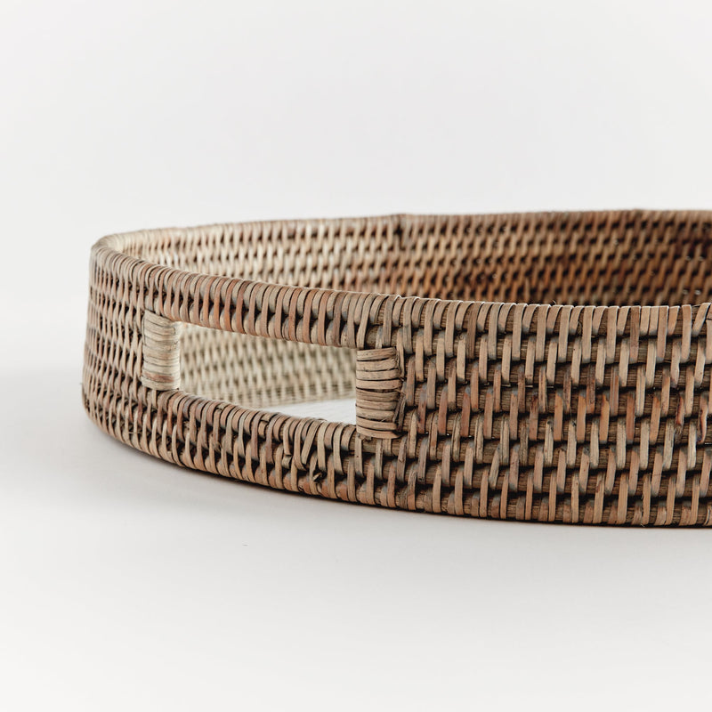 NAPA Home & Garden, BURMA RATTAN ROUND SERVING TRAY
