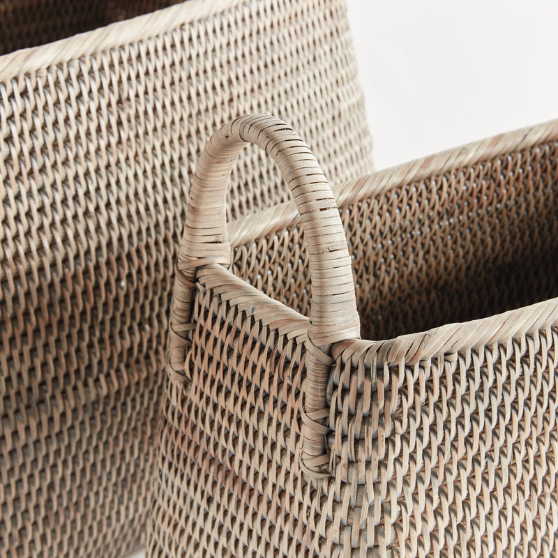 NAPA Home & Garden, BURMA RATTAN MAGAZINE BASKET SET