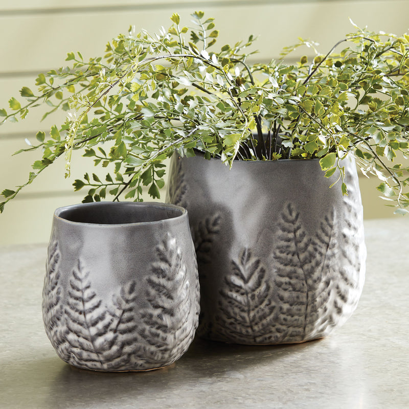 NAPA Home & Garden, FROND POTS, SET OF 2,NCH301GY