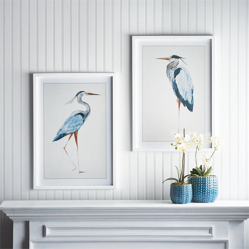 Napa Home Garden, BLUE HERON PRINTS ,SET OF 2,nh223