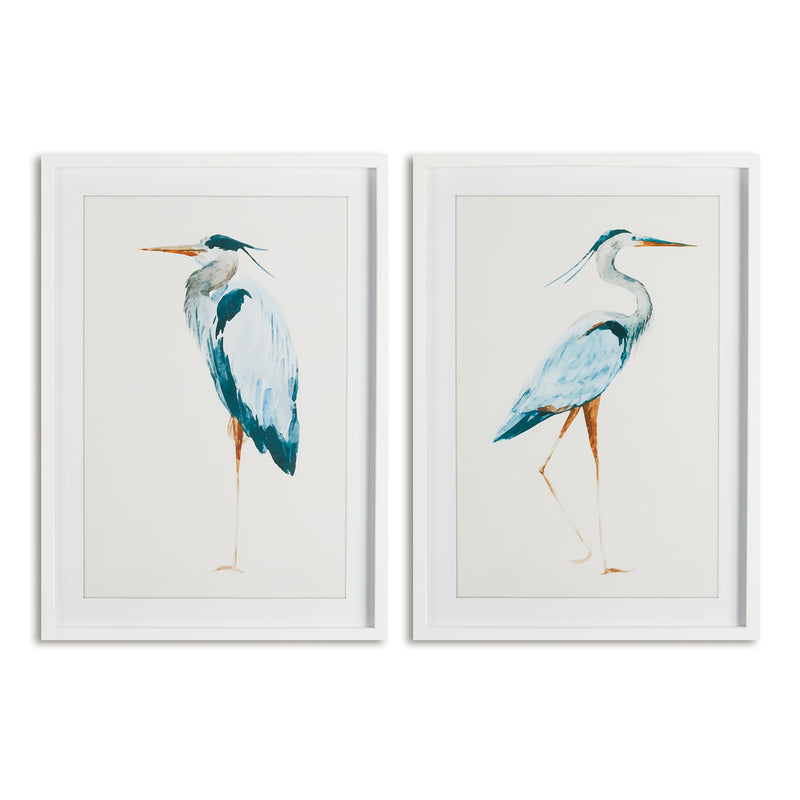 NAPA Home & Garden, BLUE HERON PRINTS, SET OF 2,NH223