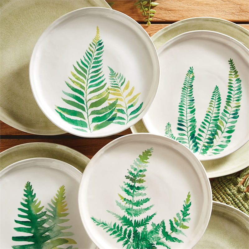 Napa Home Garden, FERN STUDY PLATES 8.5" ,SET OF 4,nhg410