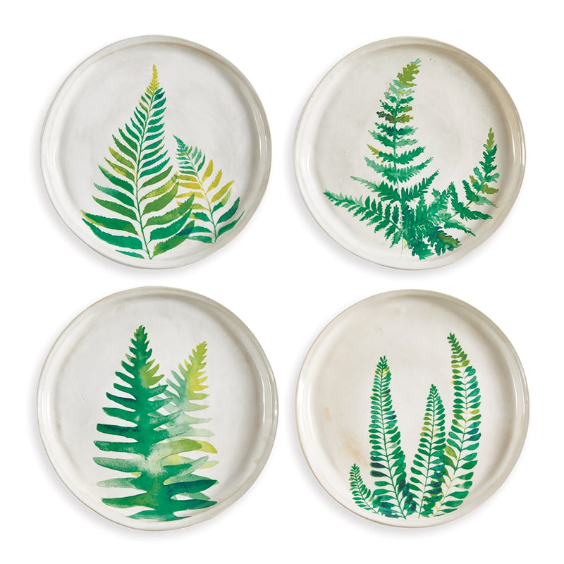 Napa Home Garden, FERN STUDY PLATES 8.5" ,SET OF 4,nhg410