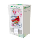 Memorial Nightlight Glass Square "Cardinals Appear When Angels Are Near", 5.25"H