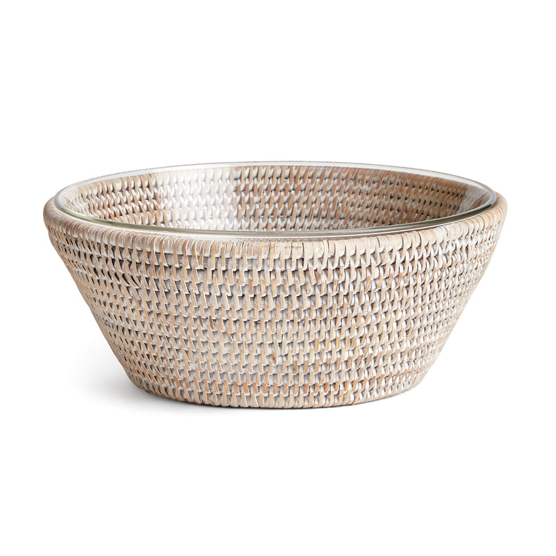 NAPA Home & Garden, BURMA RATTAN SERVING BOWL 10.75",NTN248WH