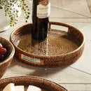 NAPA Home & Garden, BURMA RATTAN ROUND SERVING TRAY