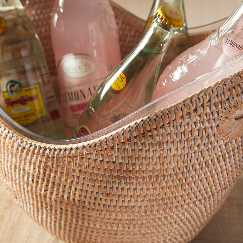 NAPA Home & Garden, BURMA RATTAN BEVERAGE TUB LARGE,NTN257WH
